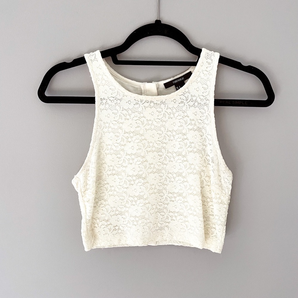 Lace crop top